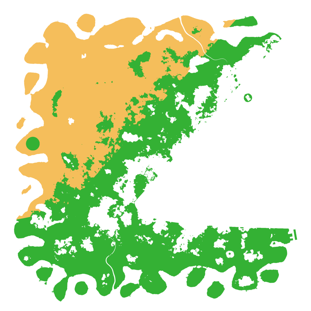 Biome Rust Map: Procedural Map, Size: 6000, Seed: 1014290088