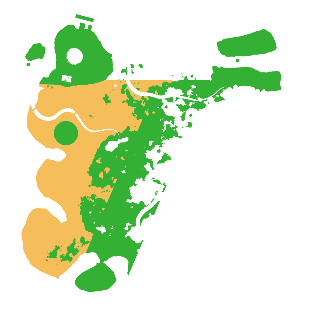 Biome Rust Map: Procedural Map, Size: 3500, Seed: 666260421