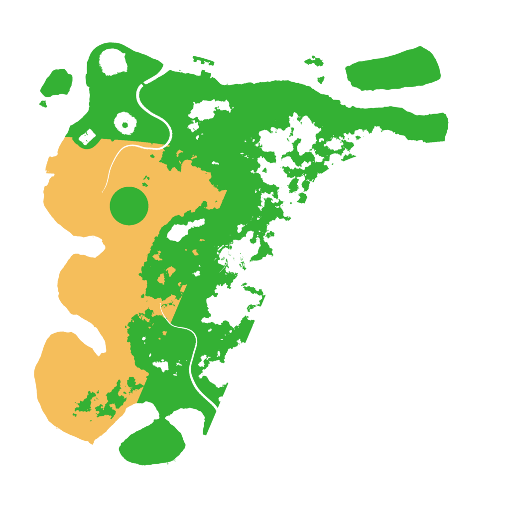 Biome Rust Map: Procedural Map, Size: 3500, Seed: 666260421