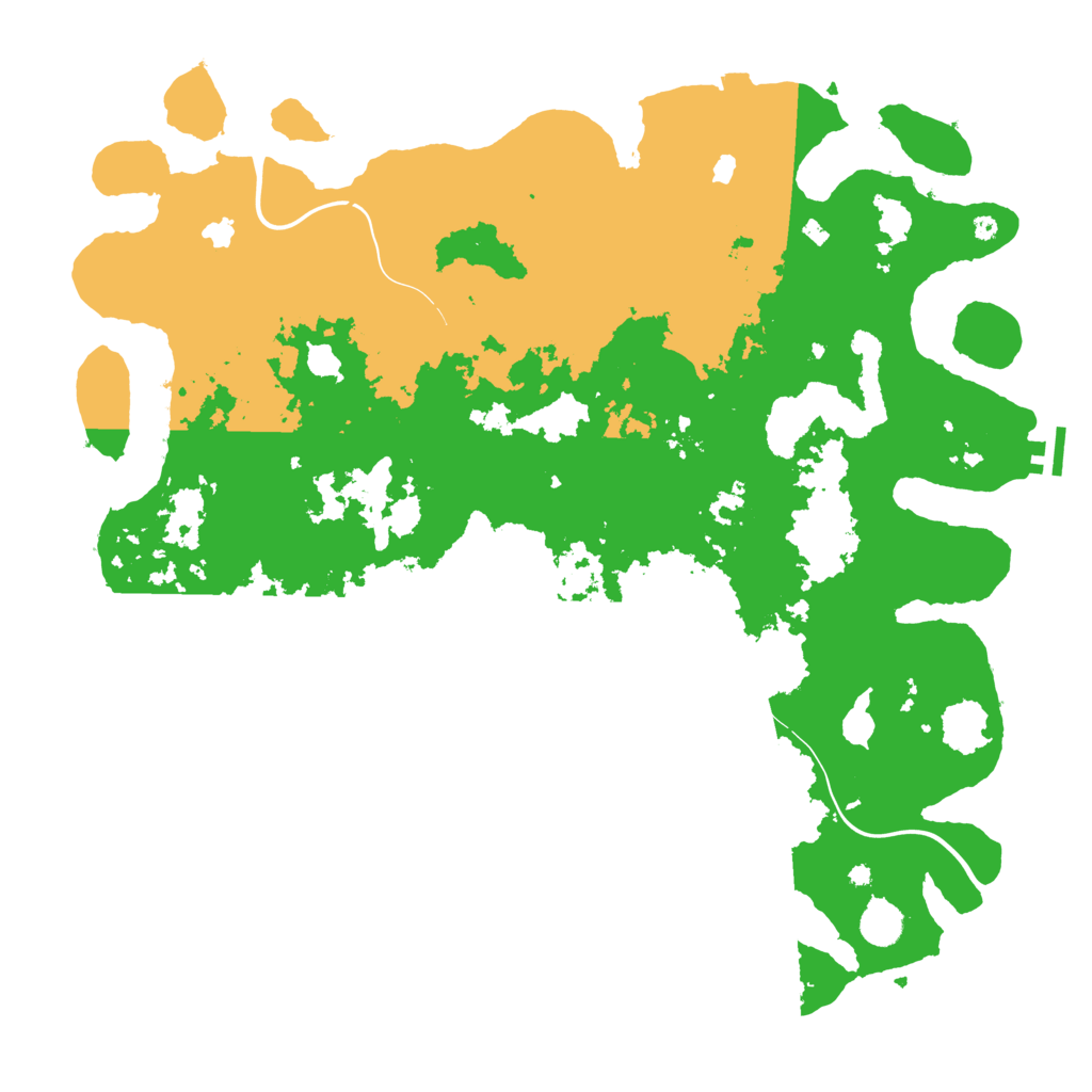 Biome Rust Map: Procedural Map, Size: 4500, Seed: 1143553441