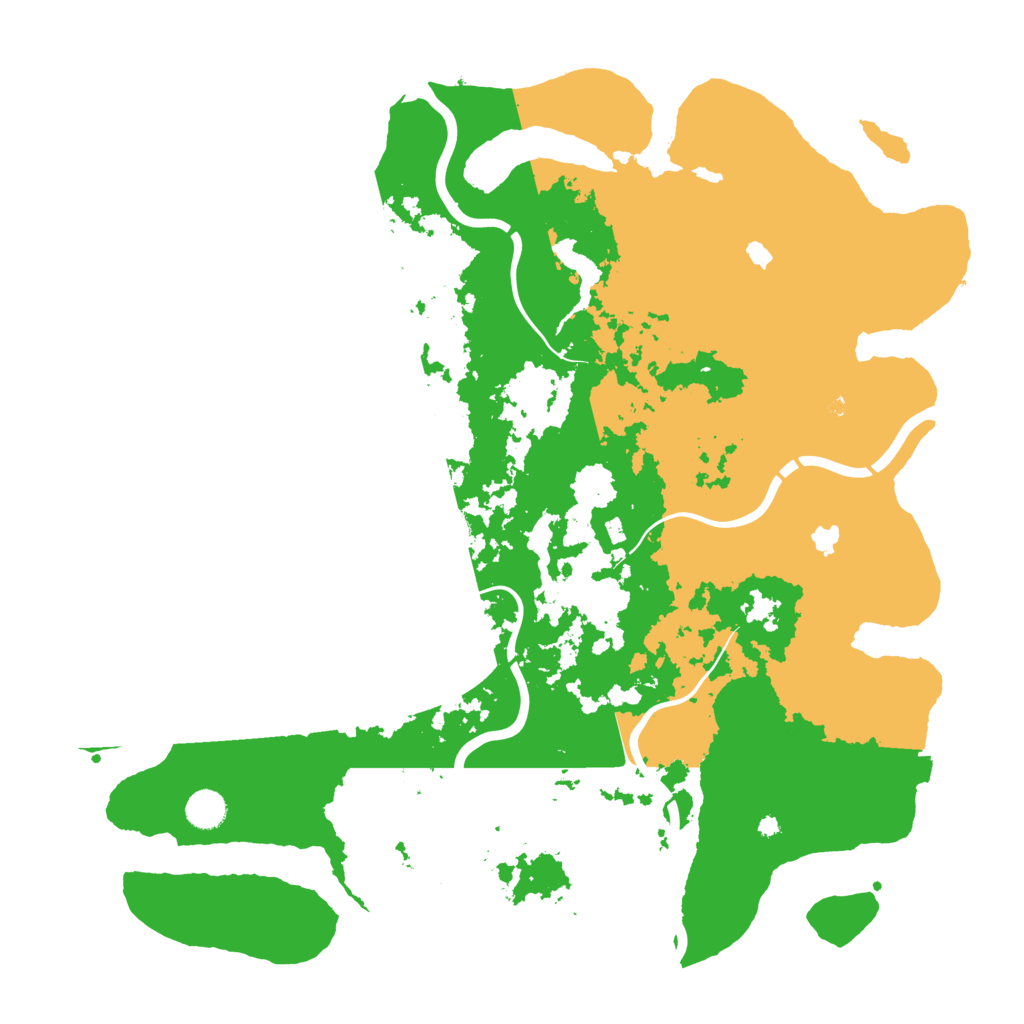 Biome Rust Map: Procedural Map, Size: 4500, Seed: 11007