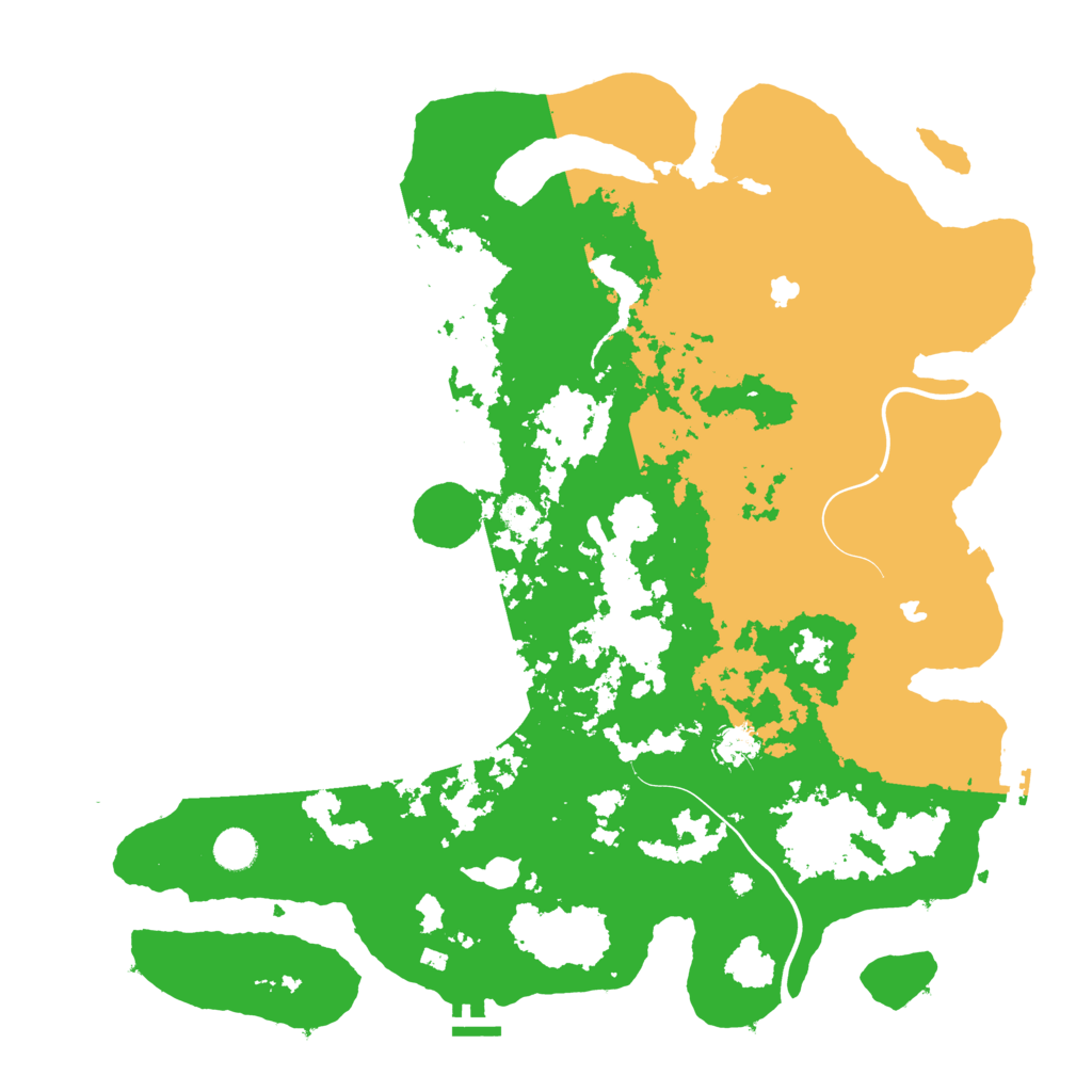 Biome Rust Map: Procedural Map, Size: 4500, Seed: 11007