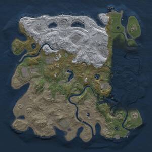 Thumbnail Rust Map: Procedural Map, Size: 4250, Seed: 1563857565, 17 Monuments