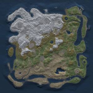 Thumbnail Rust Map: Procedural Map, Size: 4250, Seed: 2135783399, 15 Monuments