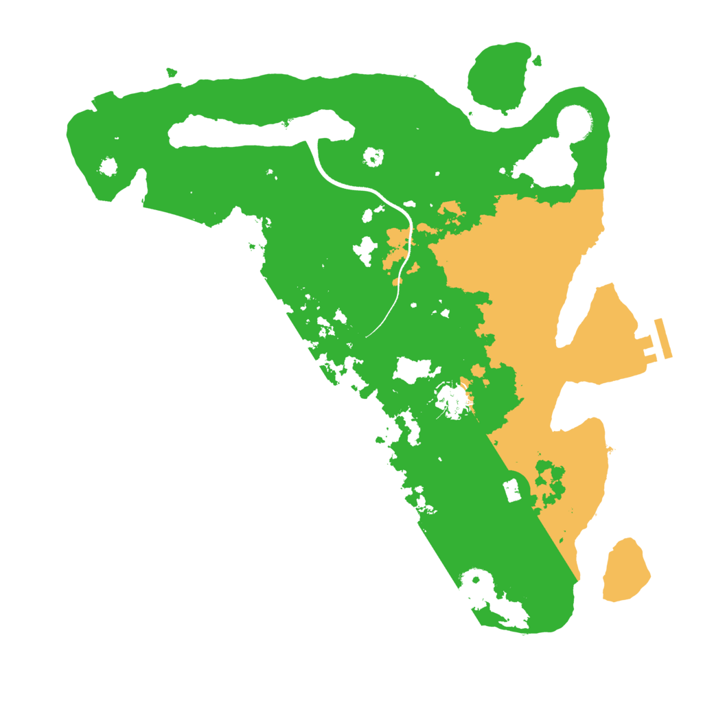 Biome Rust Map: Procedural Map, Size: 3500, Seed: 1104156742