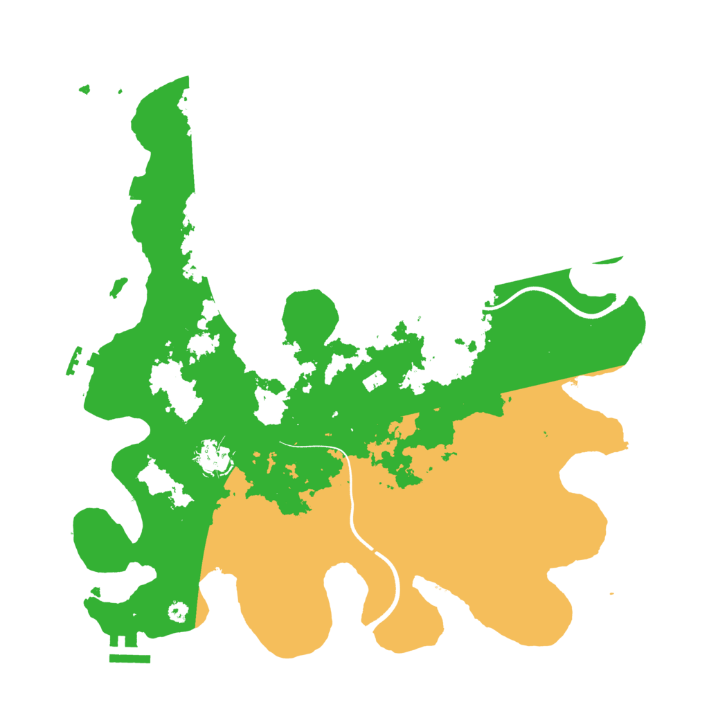 Biome Rust Map: Procedural Map, Size: 3500, Seed: 251919778