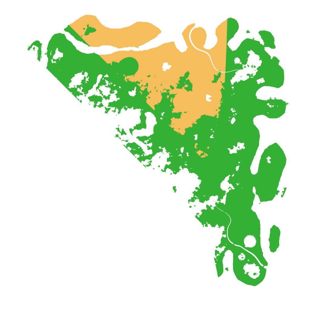 Biome Rust Map: Procedural Map, Size: 4500, Seed: 338043571