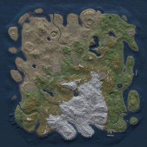 Thumbnail Rust Map: Procedural Map, Size: 4500, Seed: 1720317530, 17 Monuments