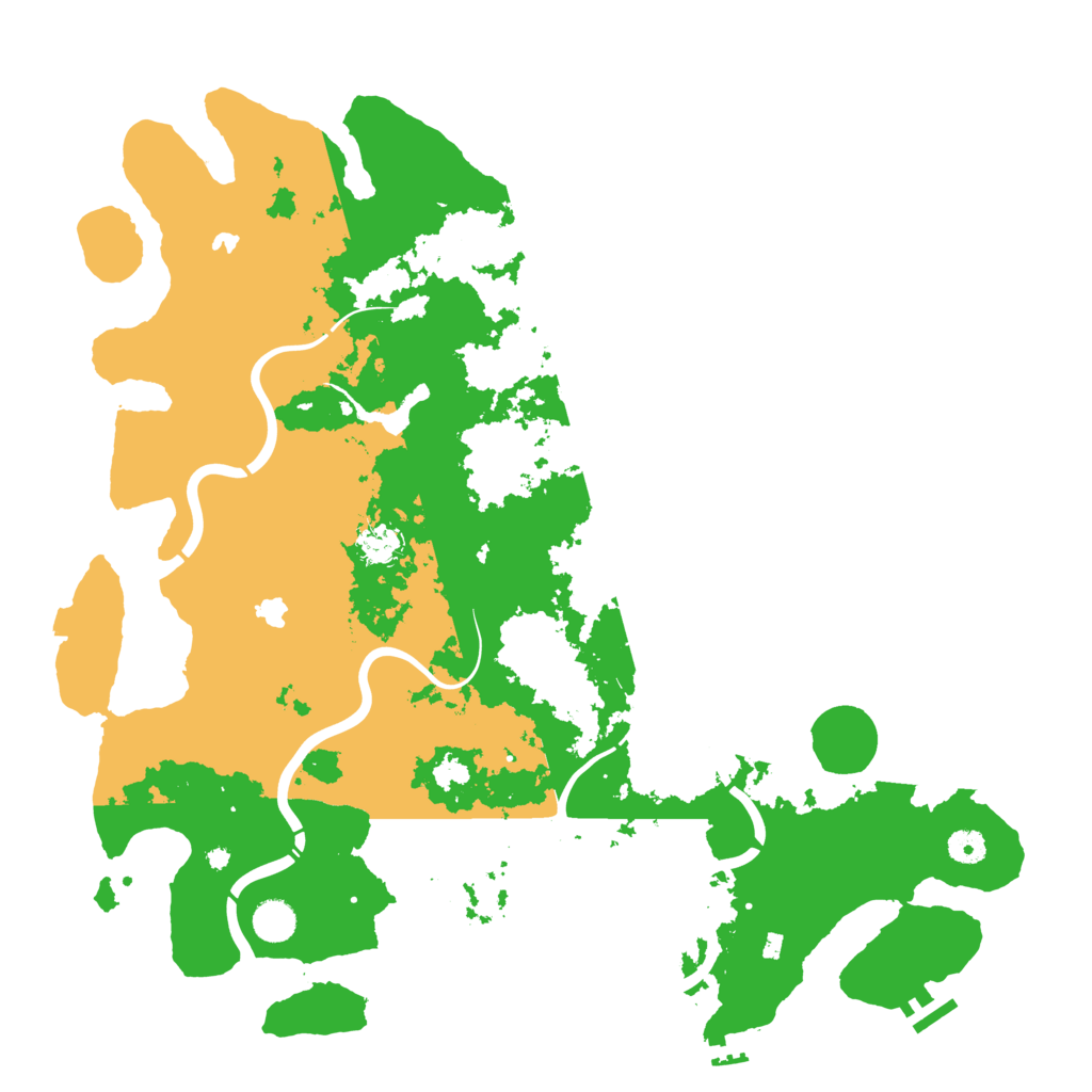 Biome Rust Map: Procedural Map, Size: 4500, Seed: 1596982485