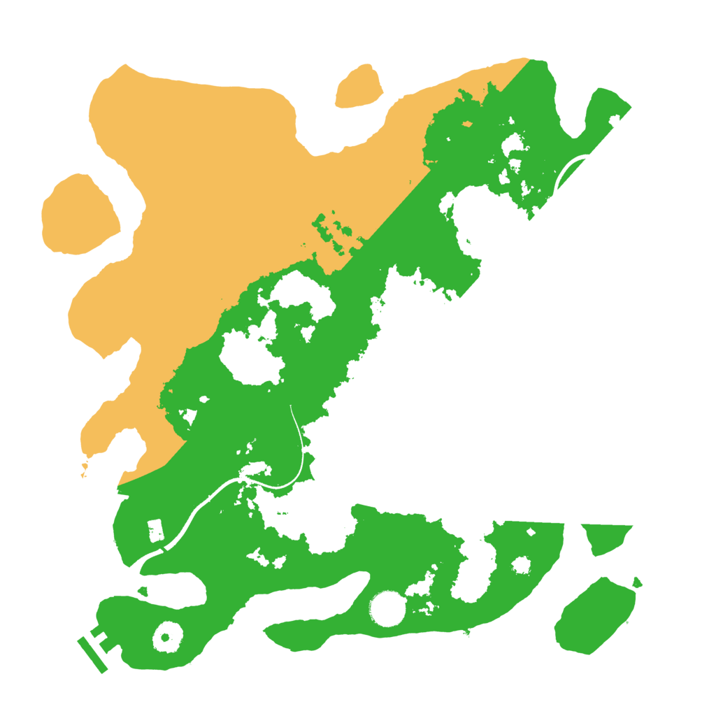 Biome Rust Map: Procedural Map, Size: 3500, Seed: 1552042445