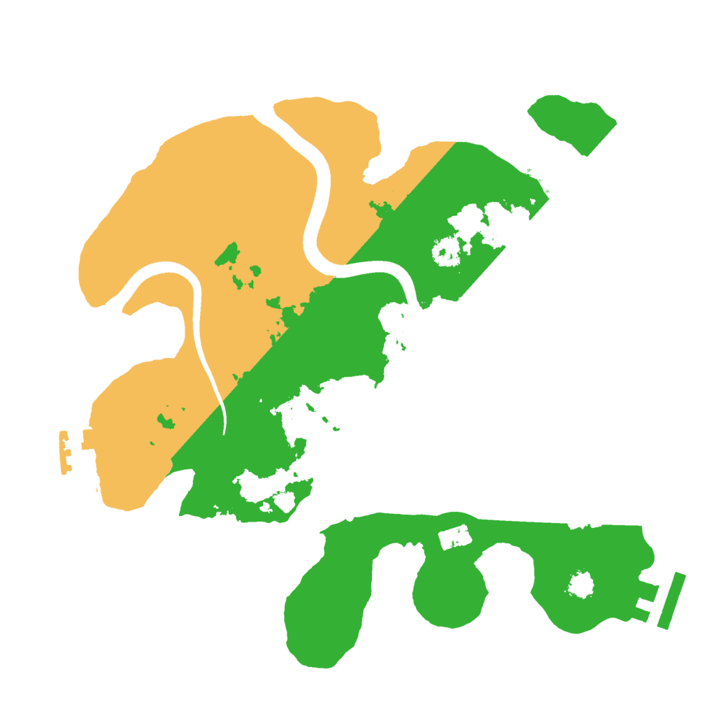 Biome Rust Map: Procedural Map, Size: 2500, Seed: 1014290088