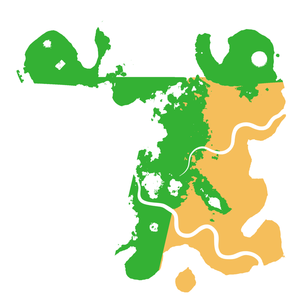 Biome Rust Map: Procedural Map, Size: 3500, Seed: 29382