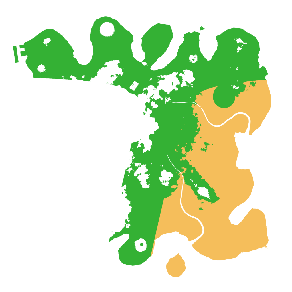 Biome Rust Map: Procedural Map, Size: 3500, Seed: 29382