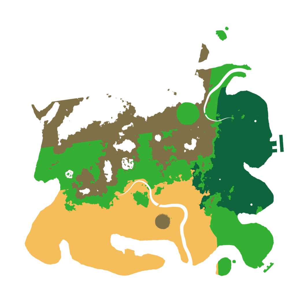 Biome Rust Map: Procedural Map, Size: 3500, Seed: 1113822316