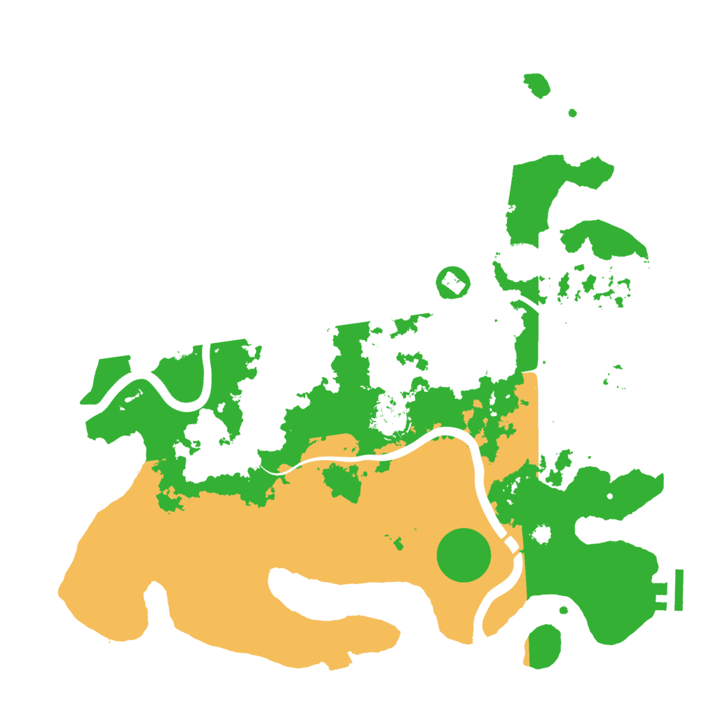 Biome Rust Map: Procedural Map, Size: 3500, Seed: 1113822316