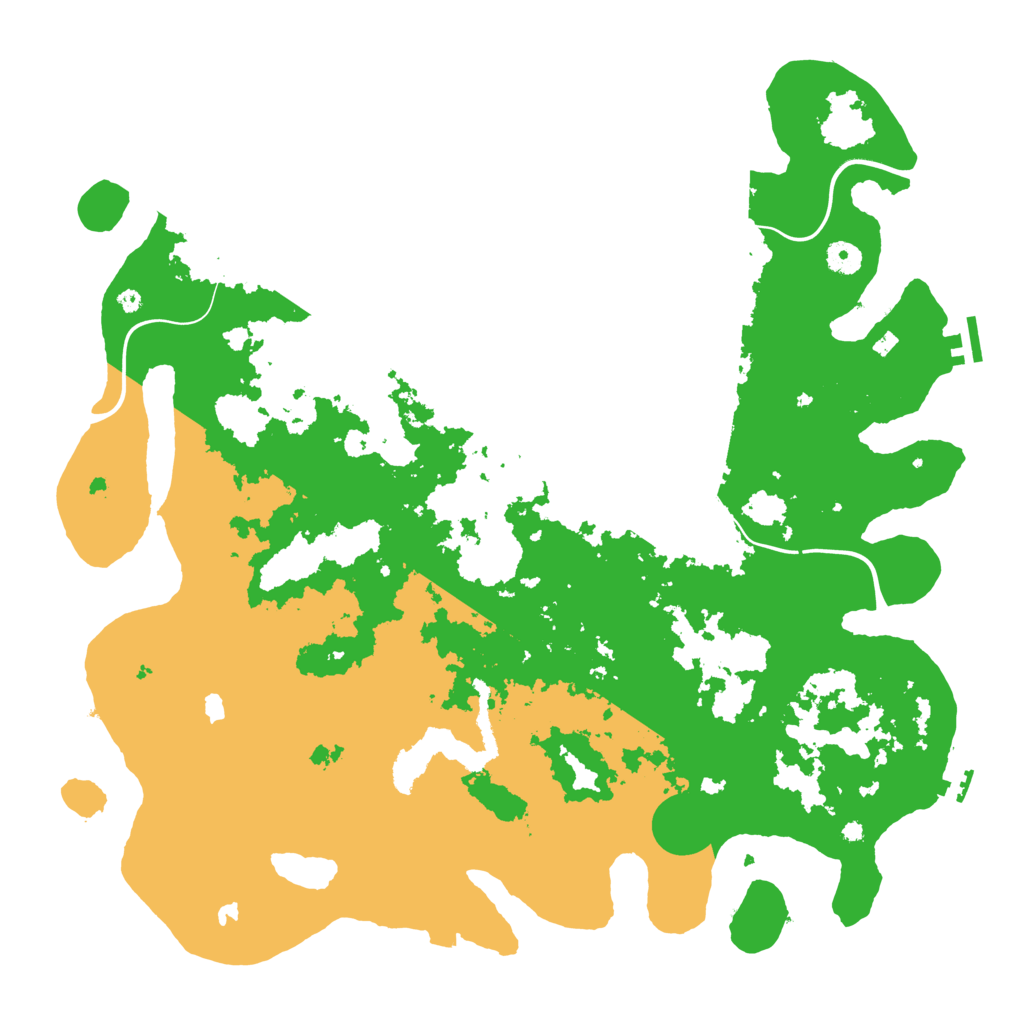 Biome Rust Map: Procedural Map, Size: 4500, Seed: 1215923045