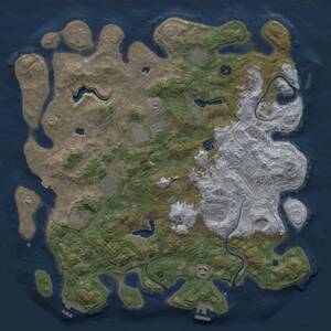 Thumbnail Rust Map: Procedural Map, Size: 4500, Seed: 134062393, 15 Monuments