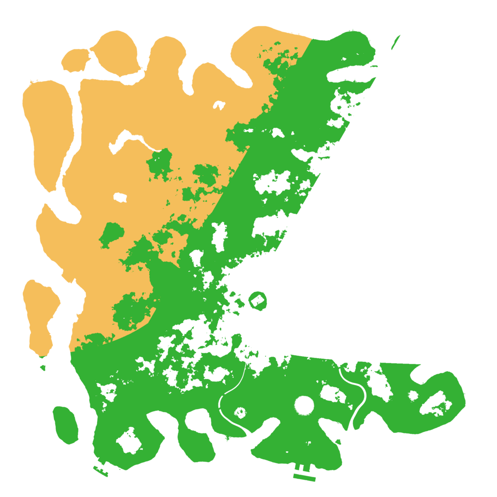 Biome Rust Map: Procedural Map, Size: 4500, Seed: 134062393