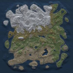 Thumbnail Rust Map: Procedural Map, Size: 4250, Seed: 591980536, 15 Monuments