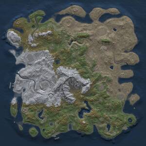 Thumbnail Rust Map: Procedural Map, Size: 5000, Seed: 2059003114, 16 Monuments