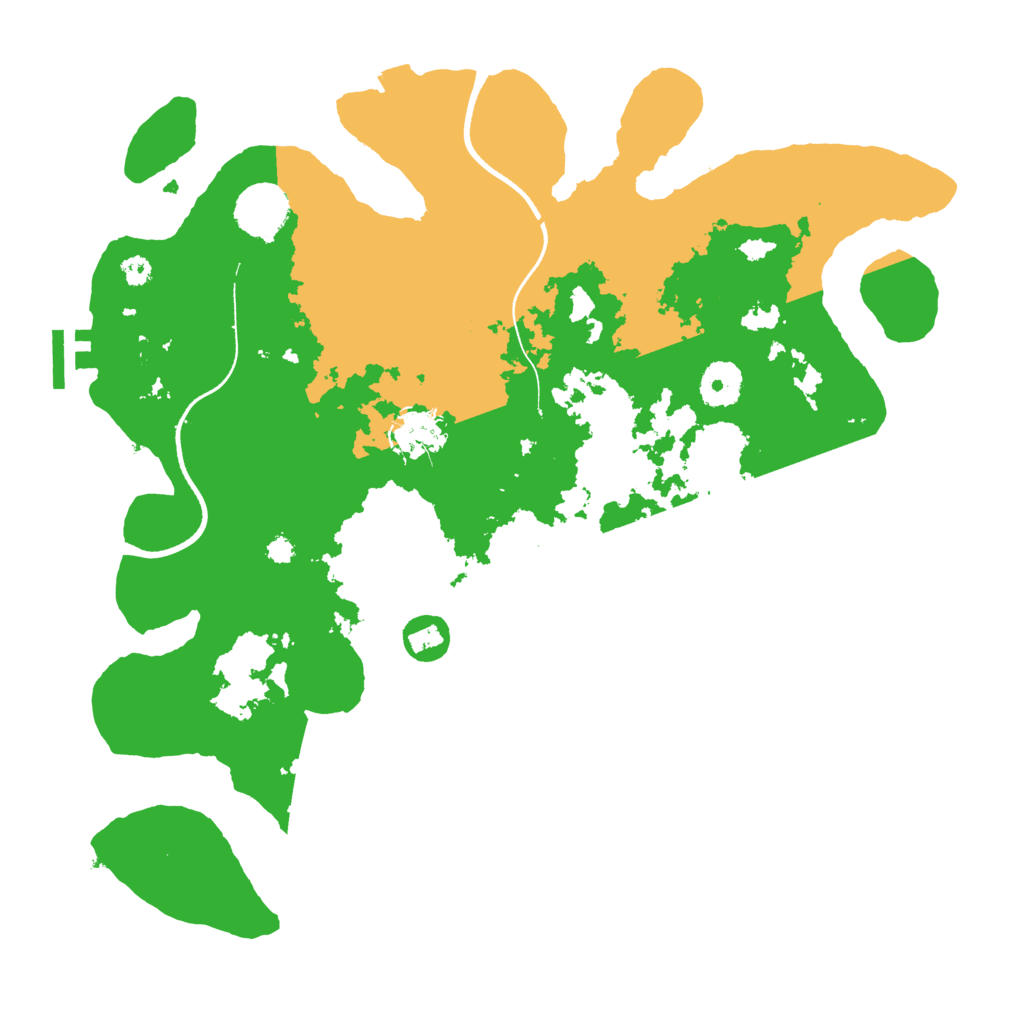 Biome Rust Map: Procedural Map, Size: 3500, Seed: 85490223