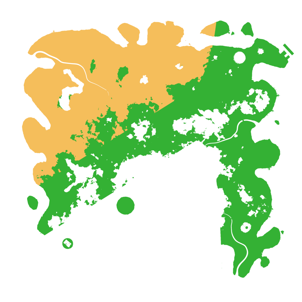 Biome Rust Map: Procedural Map, Size: 4500, Seed: 214589