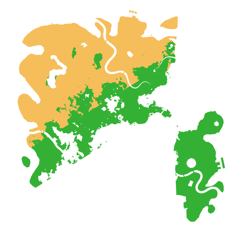 Biome Rust Map: Procedural Map, Size: 4500, Seed: 214589
