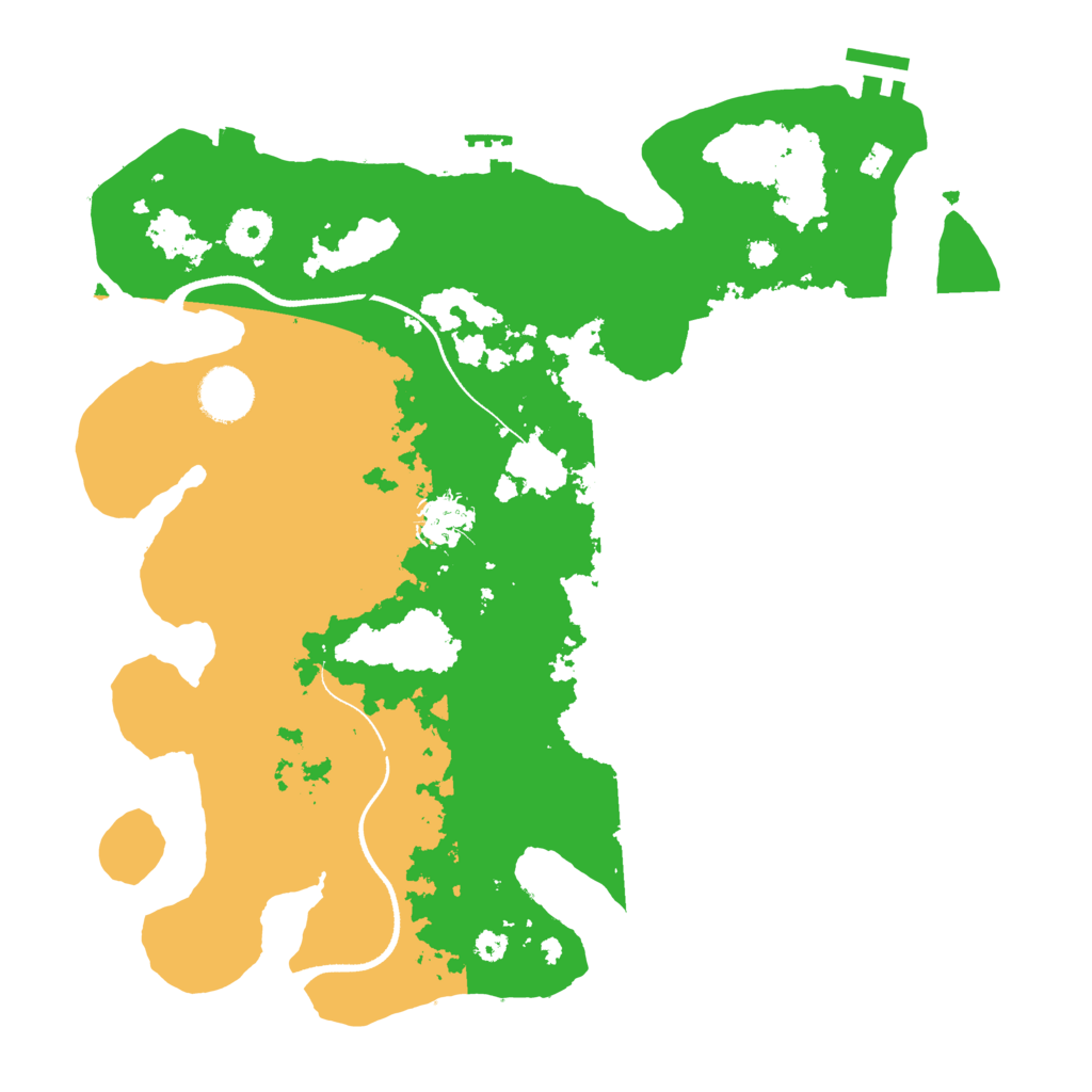 Biome Rust Map: Procedural Map, Size: 3500, Seed: 7349544