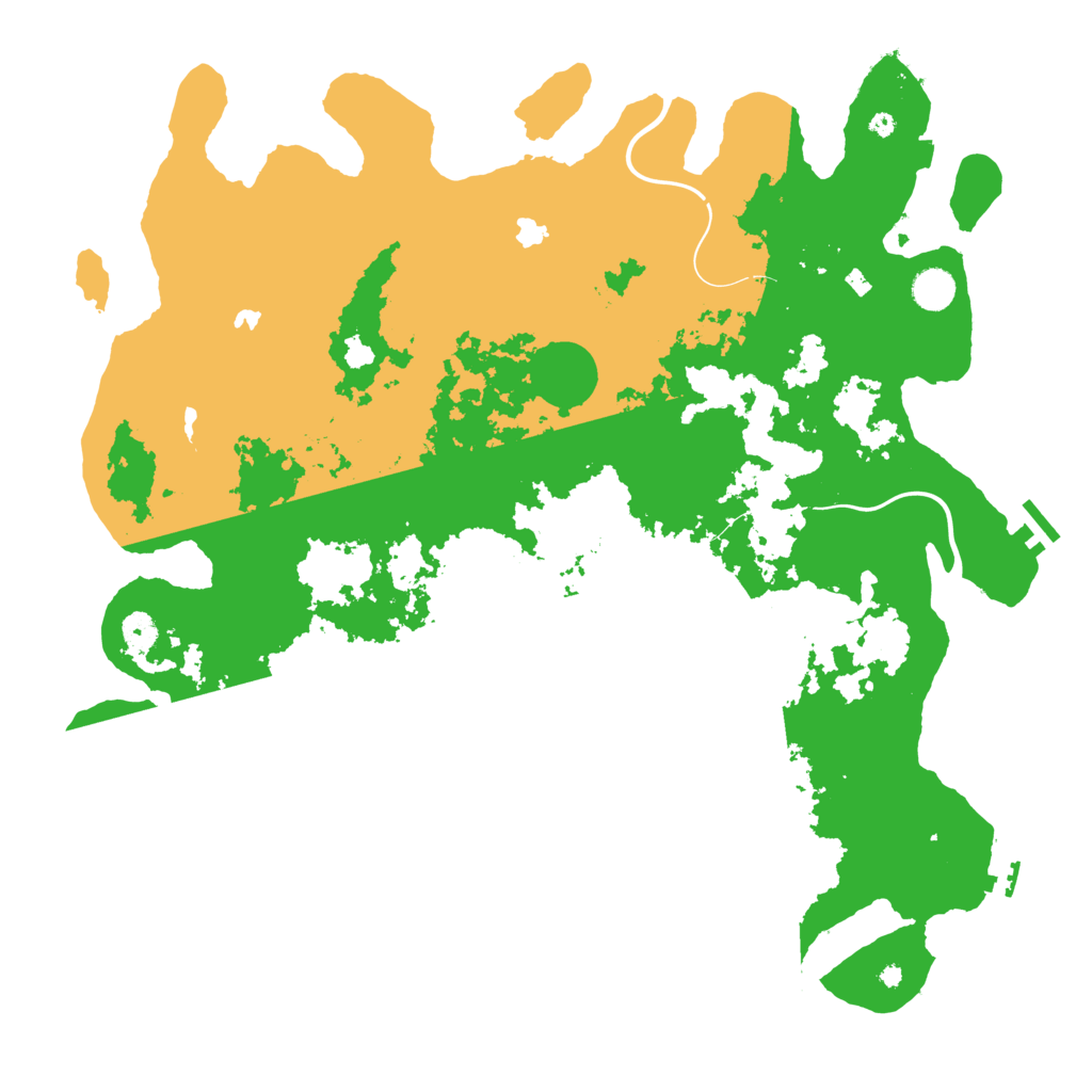 Biome Rust Map: Procedural Map, Size: 4500, Seed: 934460533