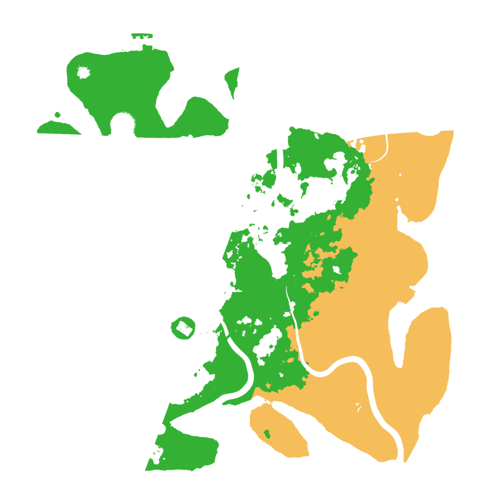 Biome Rust Map: Procedural Map, Size: 3600, Seed: 990315