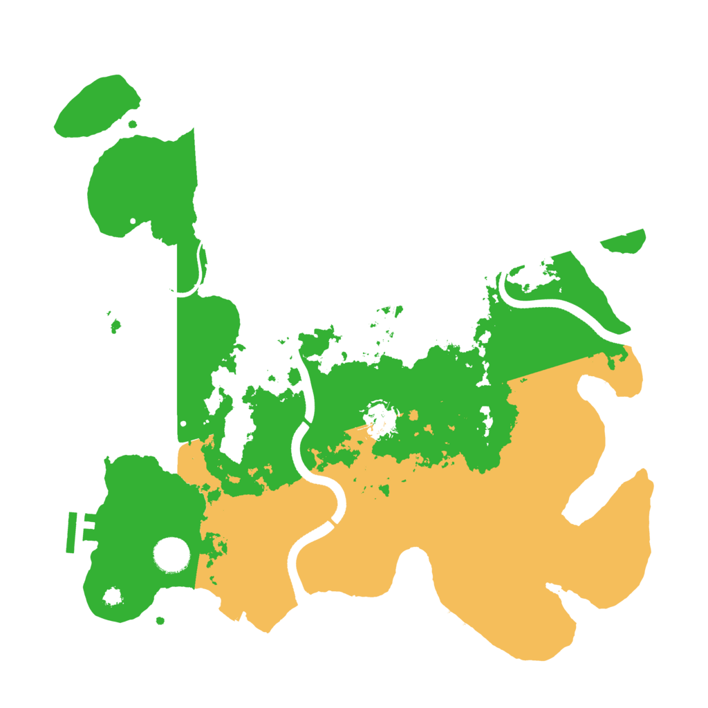 Biome Rust Map: Procedural Map, Size: 3500, Seed: 138063573