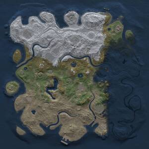 Thumbnail Rust Map: Procedural Map, Size: 4250, Seed: 713380105, 14 Monuments