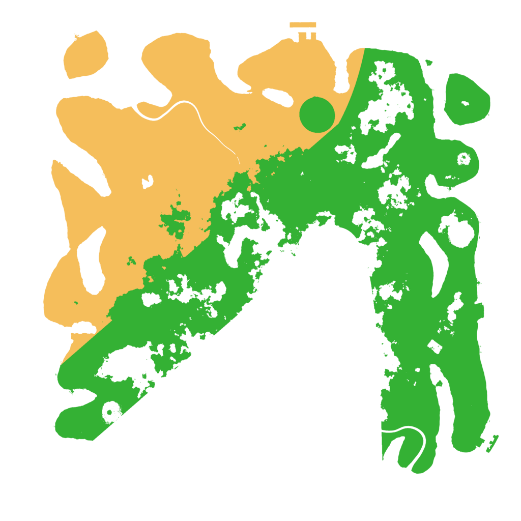 Biome Rust Map: Procedural Map, Size: 4000, Seed: 48564