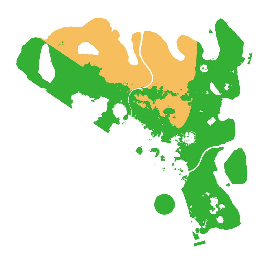 Biome Rust Map: Procedural Map, Size: 3500, Seed: 659237919