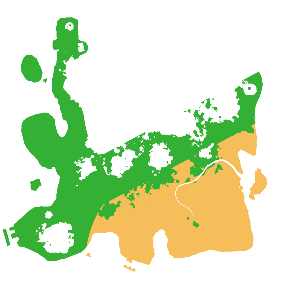 Biome Rust Map: Procedural Map, Size: 3500, Seed: 1815422189