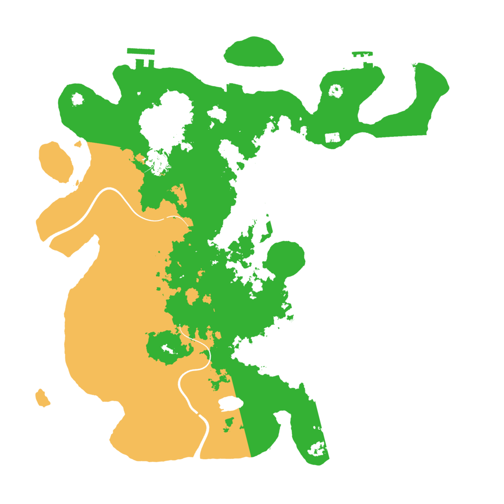 Biome Rust Map: Procedural Map, Size: 3700, Seed: 502302333