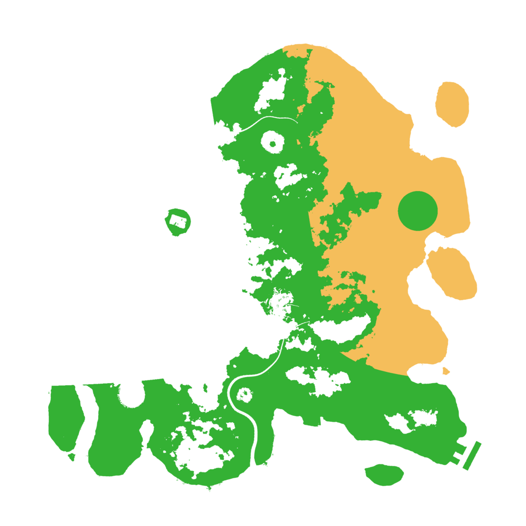 Biome Rust Map: Procedural Map, Size: 3500, Seed: 8112024