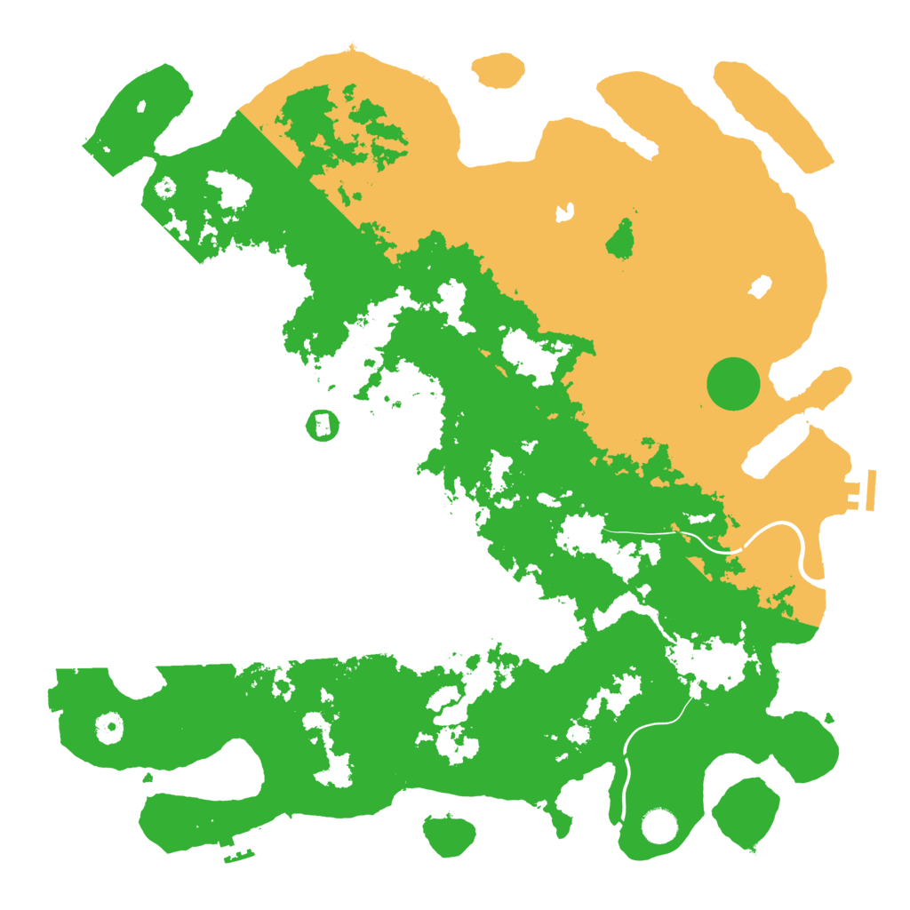 Biome Rust Map: Procedural Map, Size: 4500, Seed: 1320113460