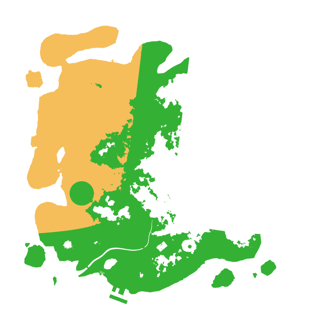 Biome Rust Map: Procedural Map, Size: 3500, Seed: 2396145