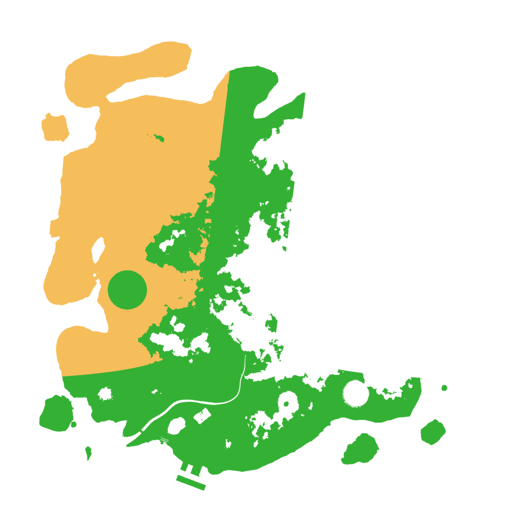 Biome Rust Map: Procedural Map, Size: 3500, Seed: 2396145