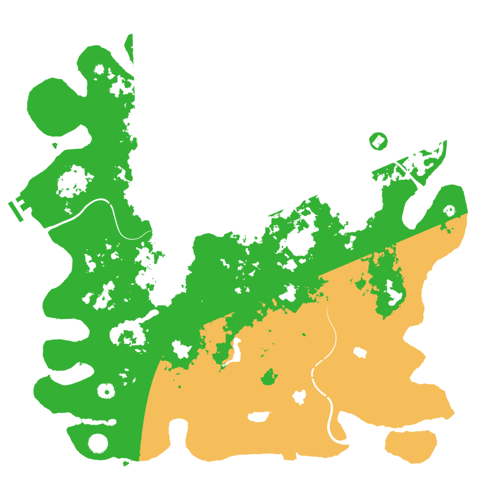 Biome Rust Map: Procedural Map, Size: 4500, Seed: 14592454