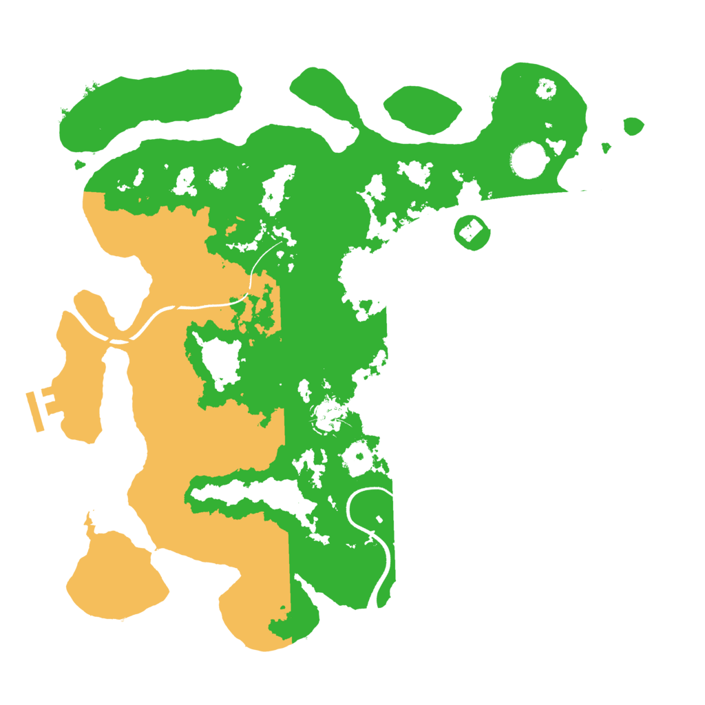 Biome Rust Map: Procedural Map, Size: 3500, Seed: 397308289