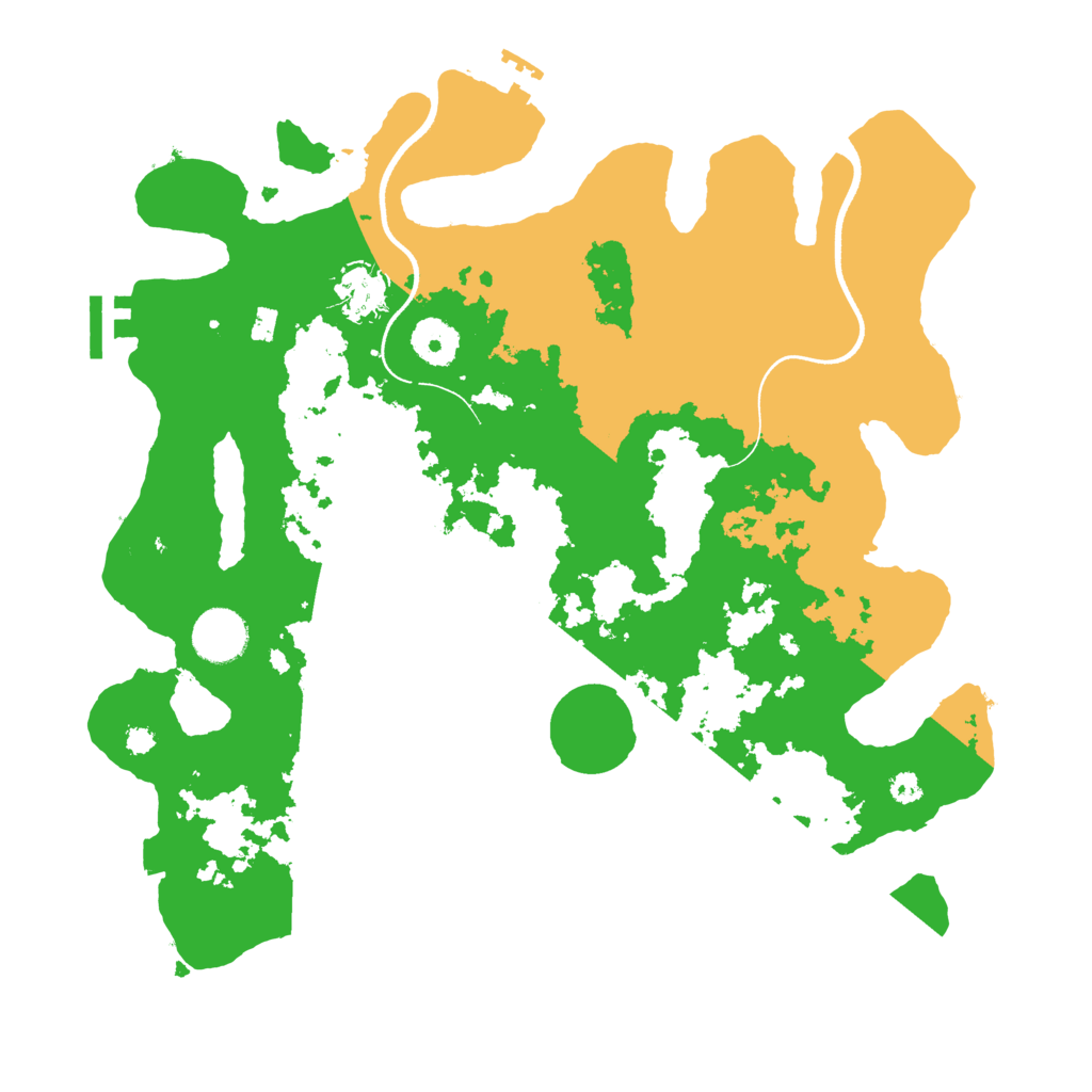 Biome Rust Map: Procedural Map, Size: 3500, Seed: 48427323