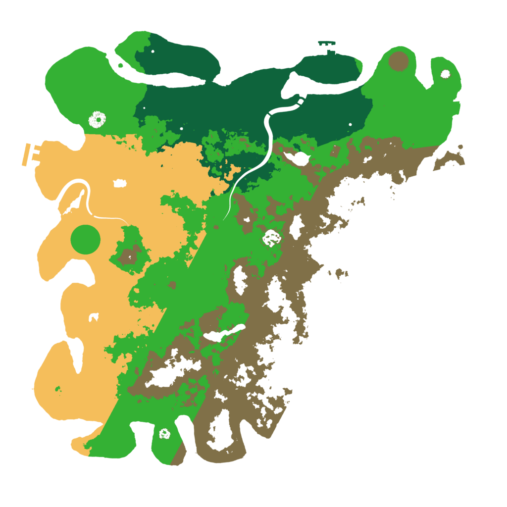 Biome Rust Map: Procedural Map, Size: 4500, Seed: 427701054