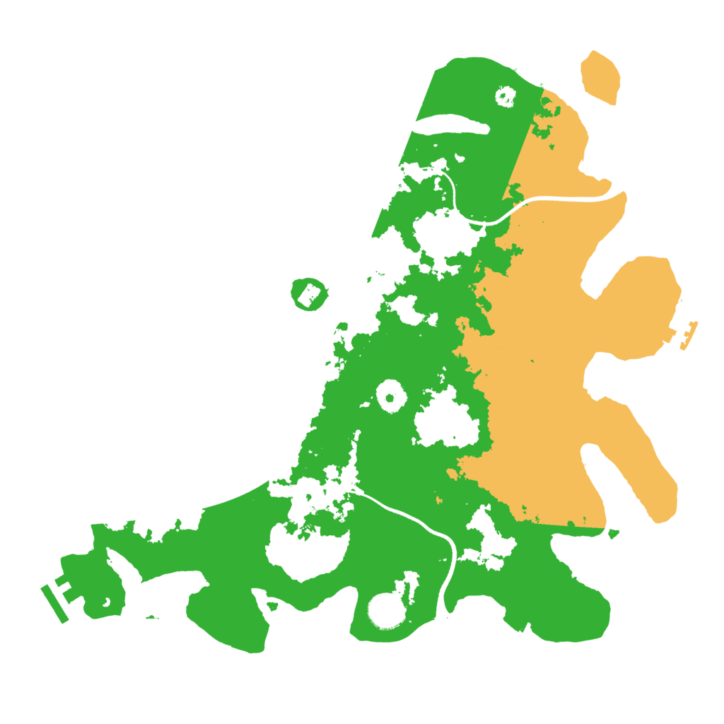 Biome Rust Map: Procedural Map, Size: 3500, Seed: 834744418