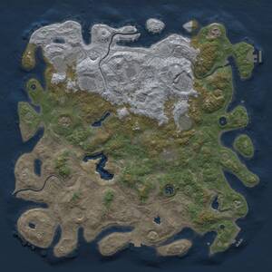 Thumbnail Rust Map: Procedural Map, Size: 4800, Seed: 2133191407, 17 Monuments