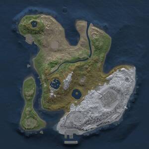 Thumbnail Rust Map: Procedural Map, Size: 2300, Seed: 753619016, 6 Monuments