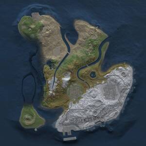 Thumbnail Rust Map: Procedural Map, Size: 2300, Seed: 753619016, 5 Monuments