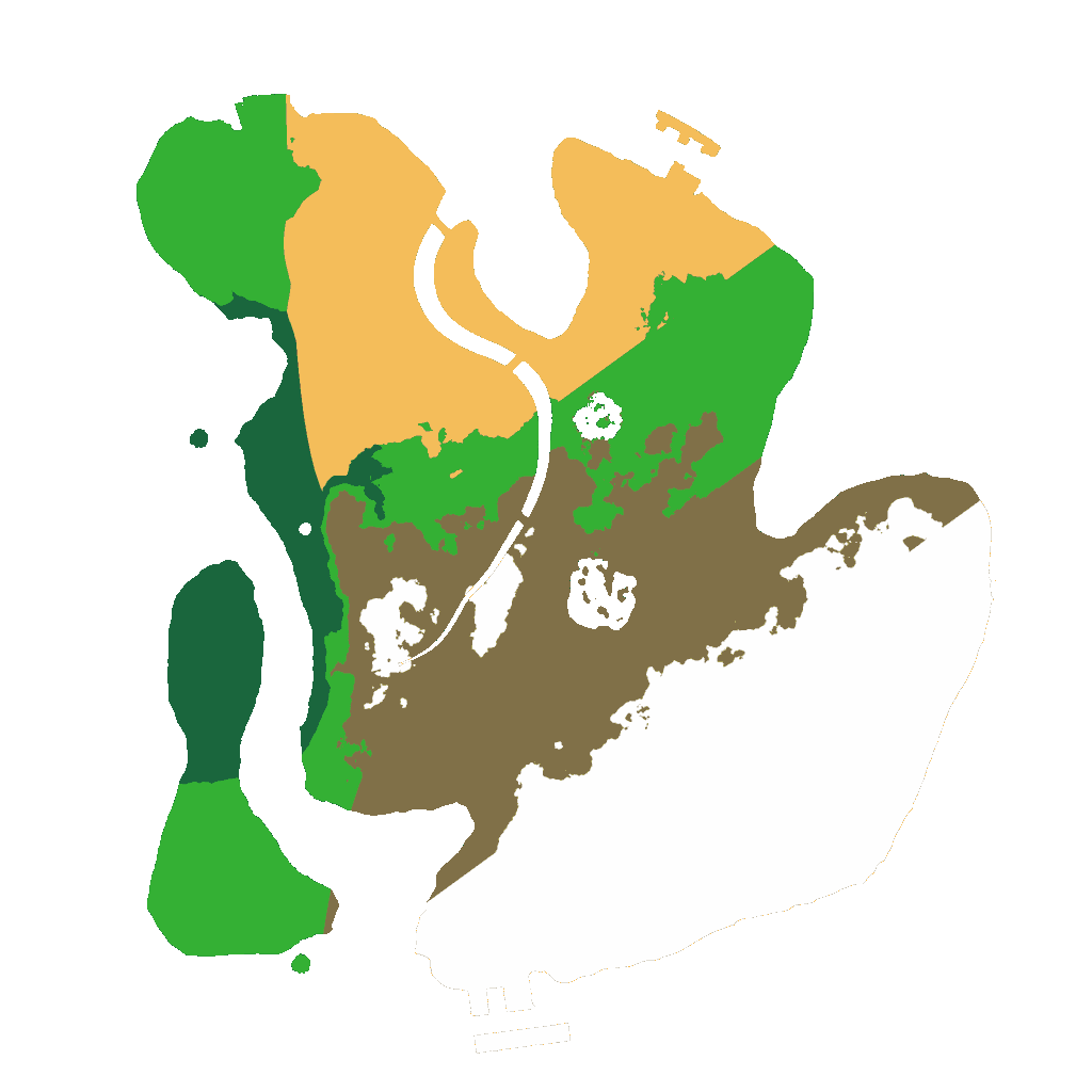 Biome Rust Map: Procedural Map, Size: 2300, Seed: 753619016