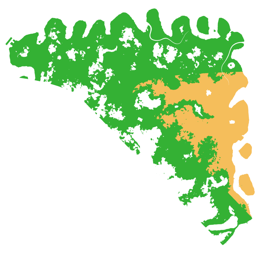 Biome Rust Map: Procedural Map, Size: 6000, Seed: 1887757107